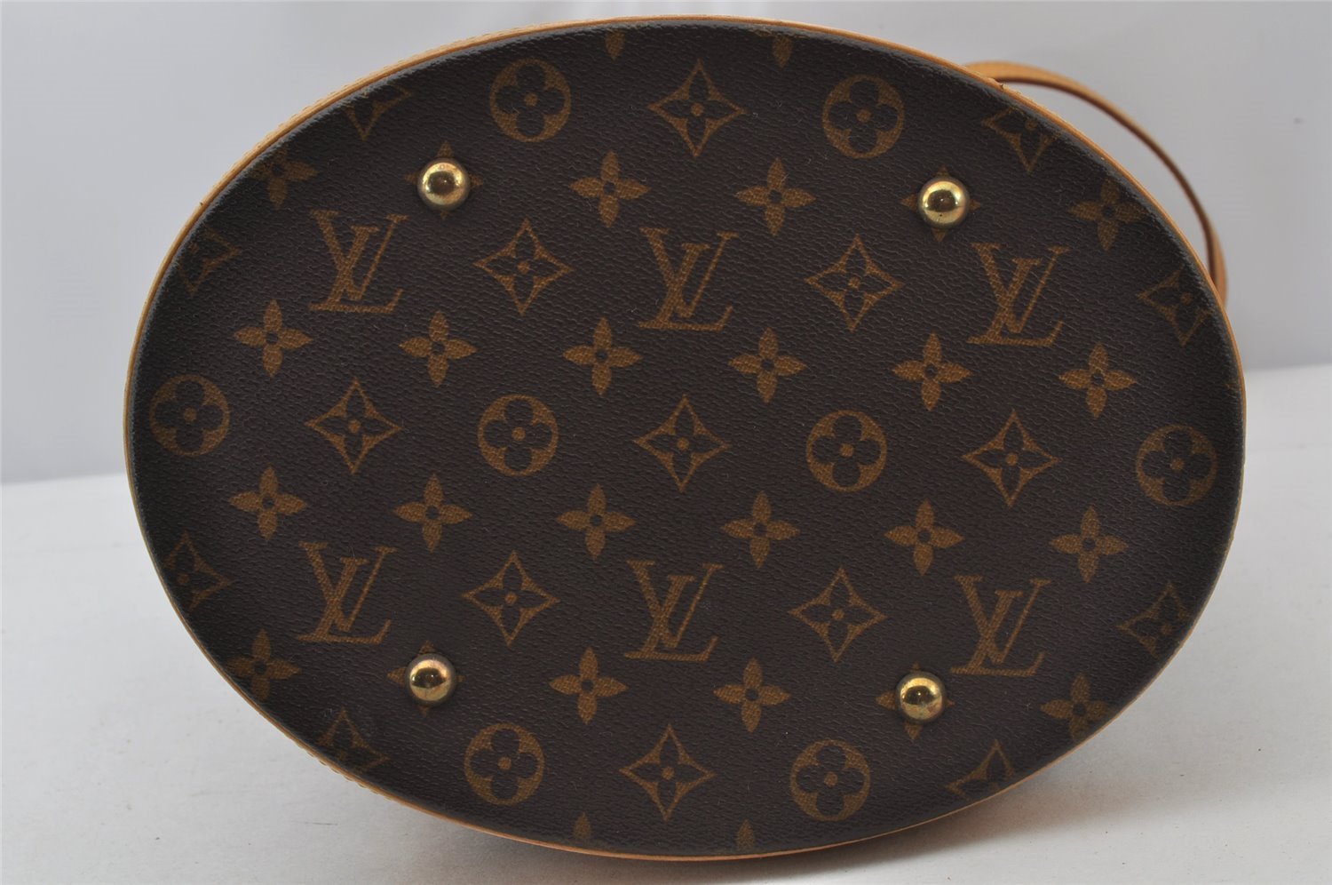 Authentic Louis Vuitton Monogram Bucket GM Shoulder Tote Bag M42236 Junk 2494J