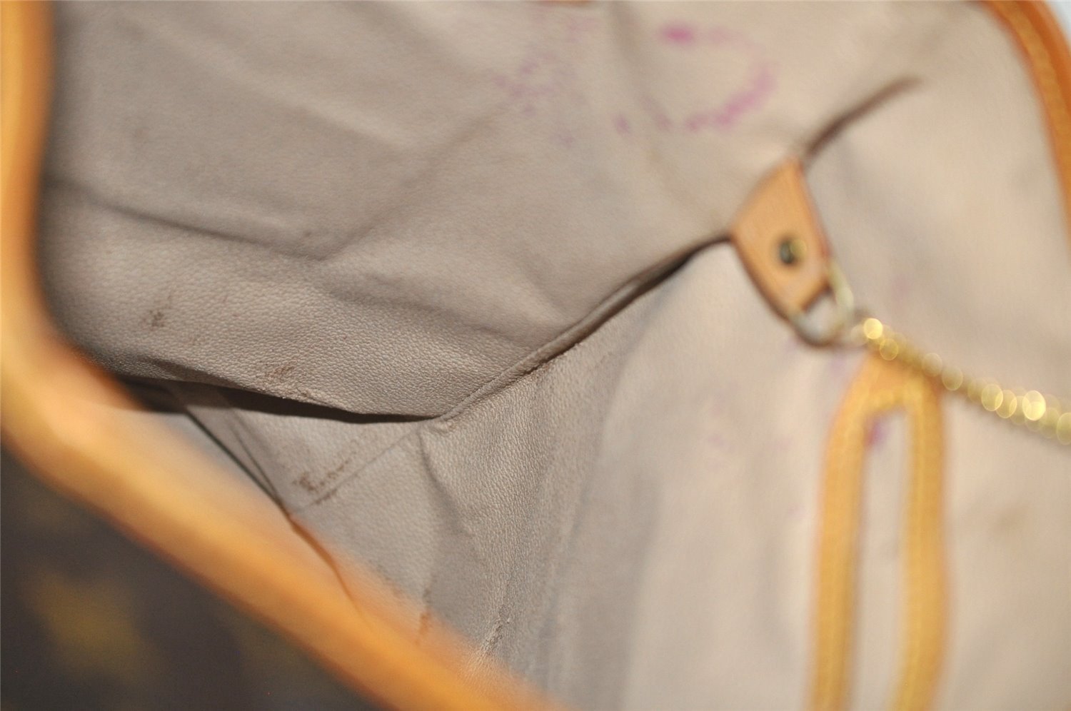 Authentic Louis Vuitton Monogram Bucket GM Shoulder Tote Bag M42236 Junk 2494J