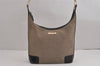 Authentic GUCCI Shoulder Bag Purse GG Canvas Leather 0014204 Beige 2498J