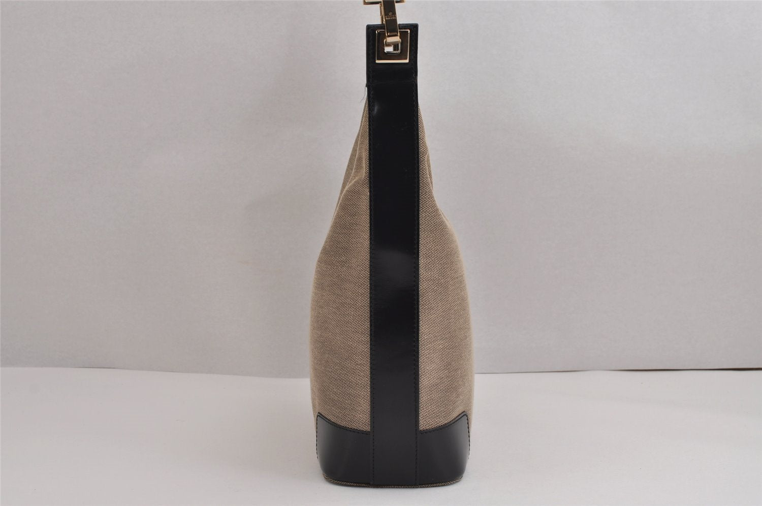 Authentic GUCCI Shoulder Bag Purse GG Canvas Leather 0014204 Beige 2498J