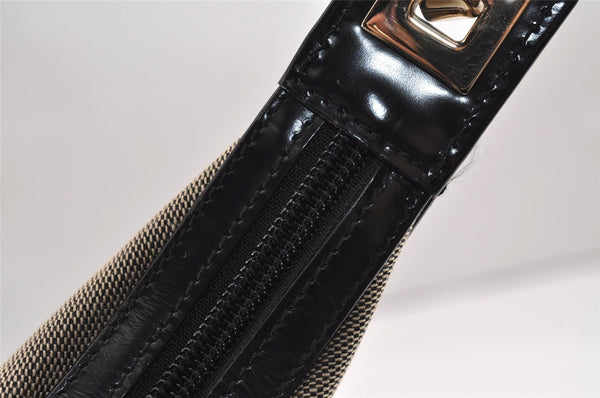 Authentic GUCCI Shoulder Bag Purse GG Canvas Leather 0014204 Beige 2498J