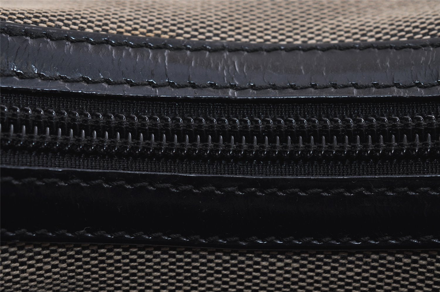 Authentic GUCCI Shoulder Bag Purse GG Canvas Leather 0014204 Beige 2498J