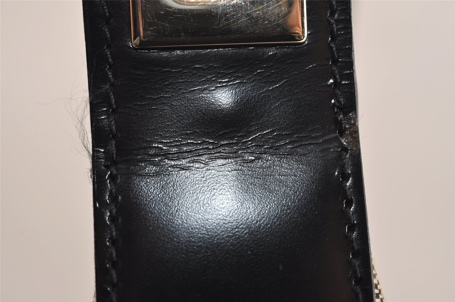 Authentic GUCCI Shoulder Bag Purse GG Canvas Leather 0014204 Beige 2498J