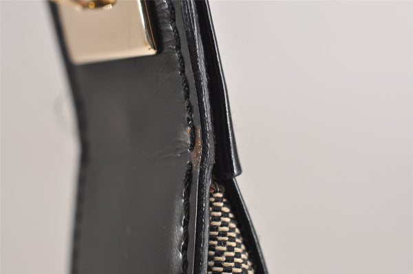 Authentic GUCCI Shoulder Bag Purse GG Canvas Leather 0014204 Beige 2498J