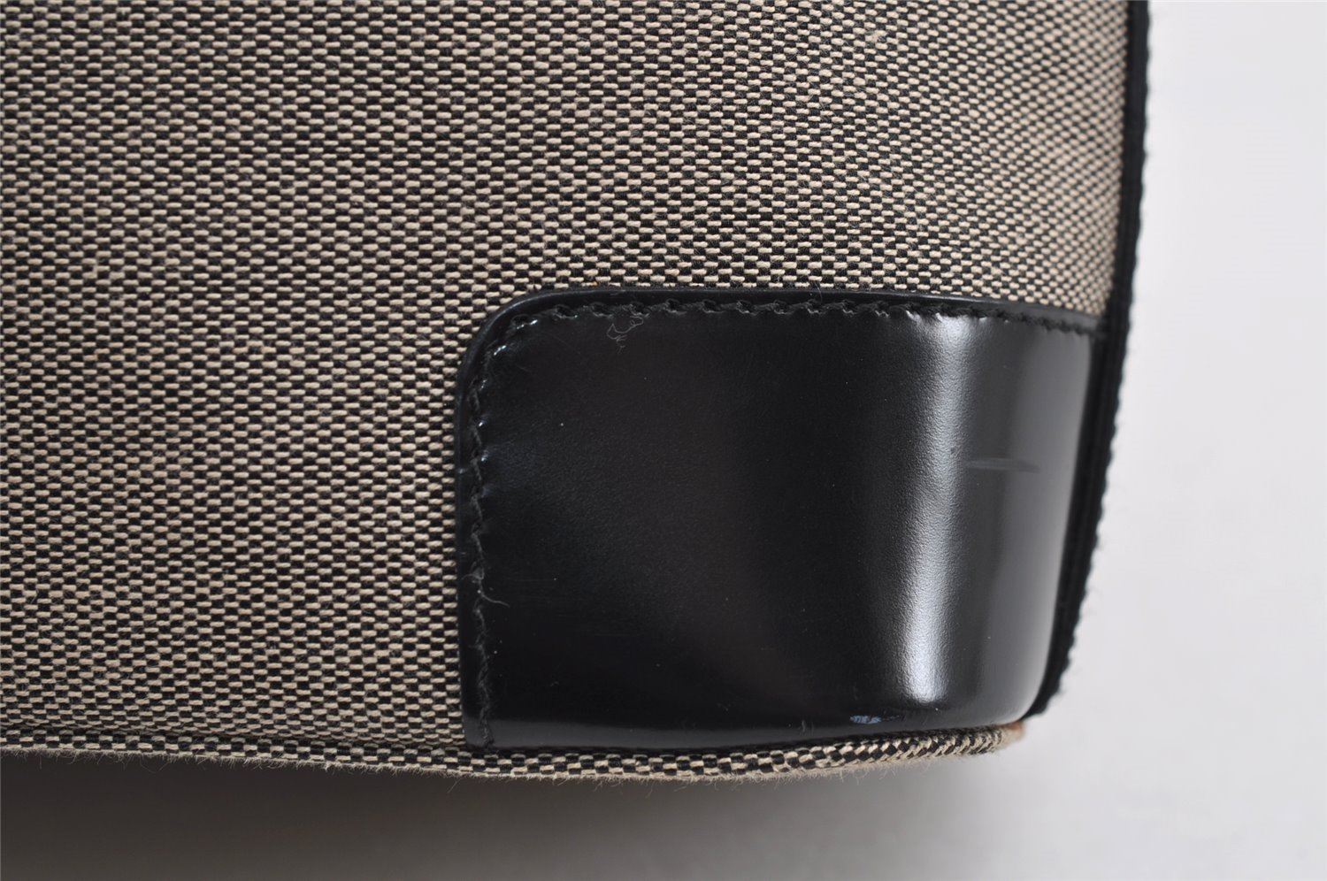 Authentic GUCCI Shoulder Bag Purse GG Canvas Leather 0014204 Beige 2498J