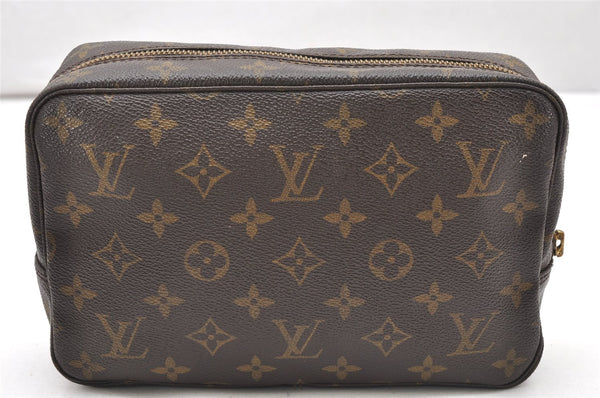 Auth Louis Vuitton Monogram Trousse Toilette 23 Clutch Bag M47524 Junk 2498K