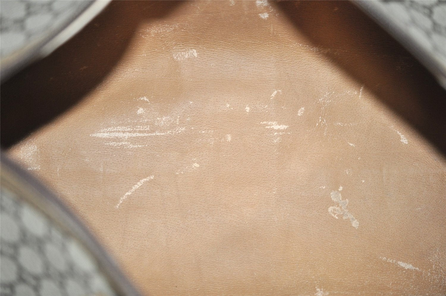 Authentic GUCCI Vintage GG Plus Hand Boston Bag GG PVC Leather Brown Junk 2500I