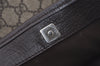 Authentic GUCCI Vintage Shoulder Hand Tote Bag GG PVC Leather 114595 Brown 2500J