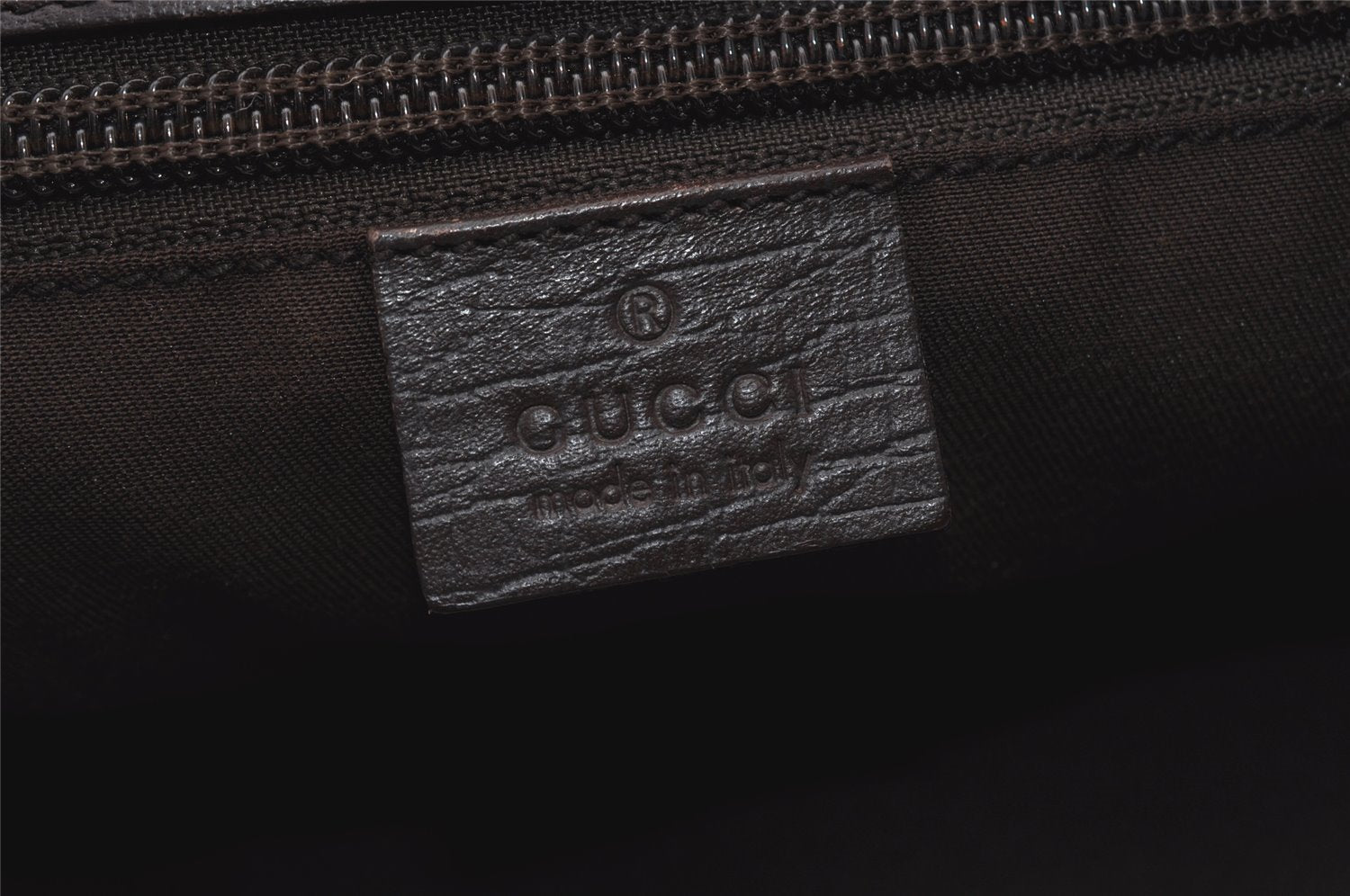 Authentic GUCCI Vintage Shoulder Hand Tote Bag GG PVC Leather 114595 Brown 2500J