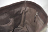 Authentic GUCCI Vintage Shoulder Hand Tote Bag GG PVC Leather 114595 Brown 2500J