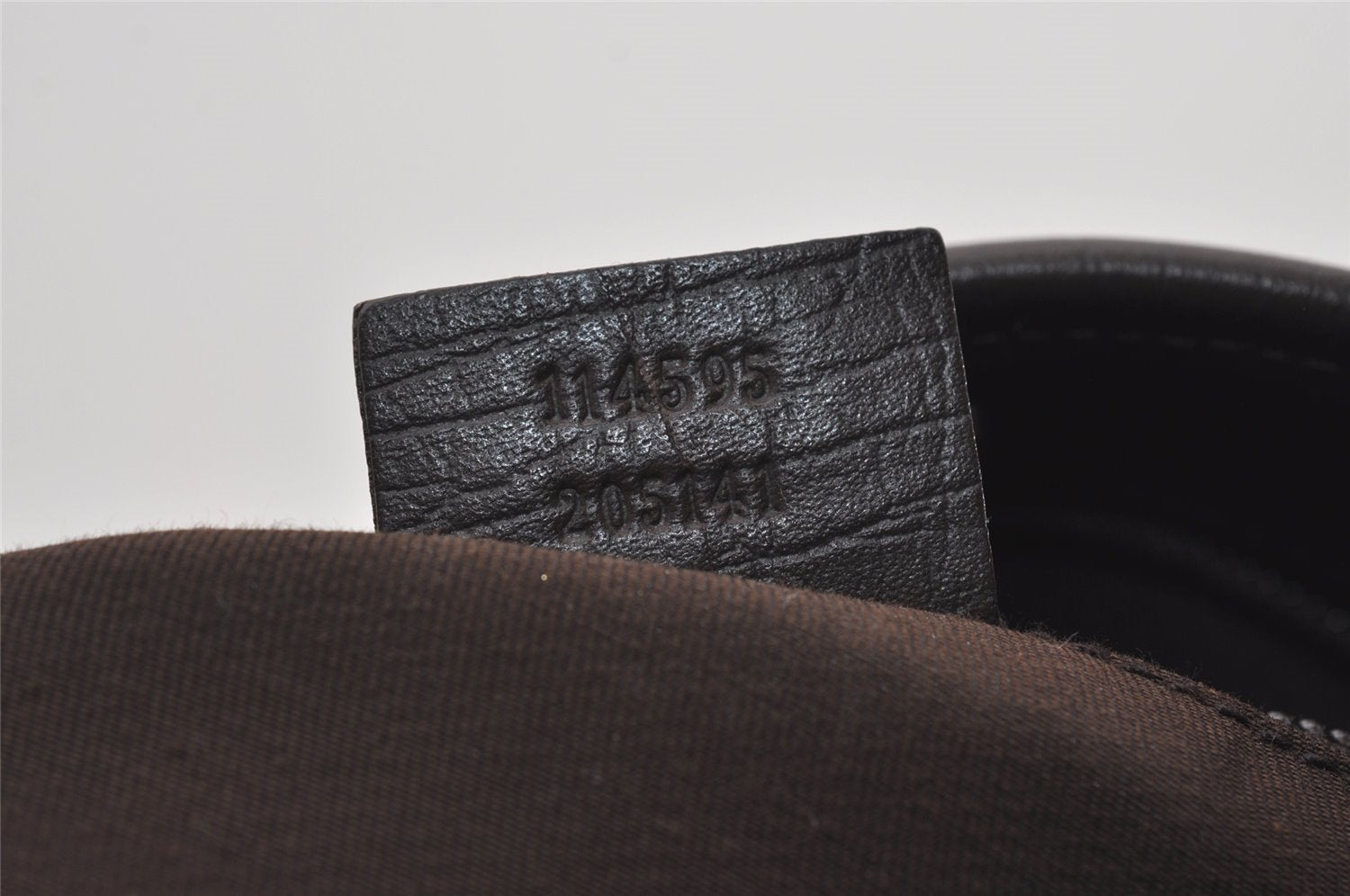 Authentic GUCCI Vintage Shoulder Hand Tote Bag GG PVC Leather 114595 Brown 2500J