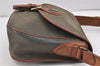 Authentic Burberrys Leather Shoulder Cross Body Bag Purse Green Junk 2500K