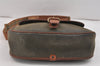 Authentic Burberrys Leather Shoulder Cross Body Bag Purse Green Junk 2500K