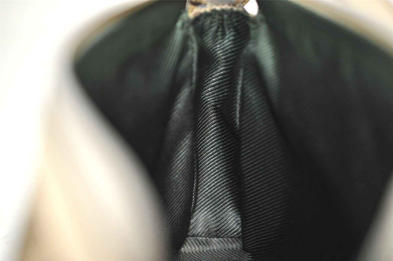 Authentic GUCCI Abbey Shoulder Hand Bag GG Canvas Leather 145750 Brown 2501I