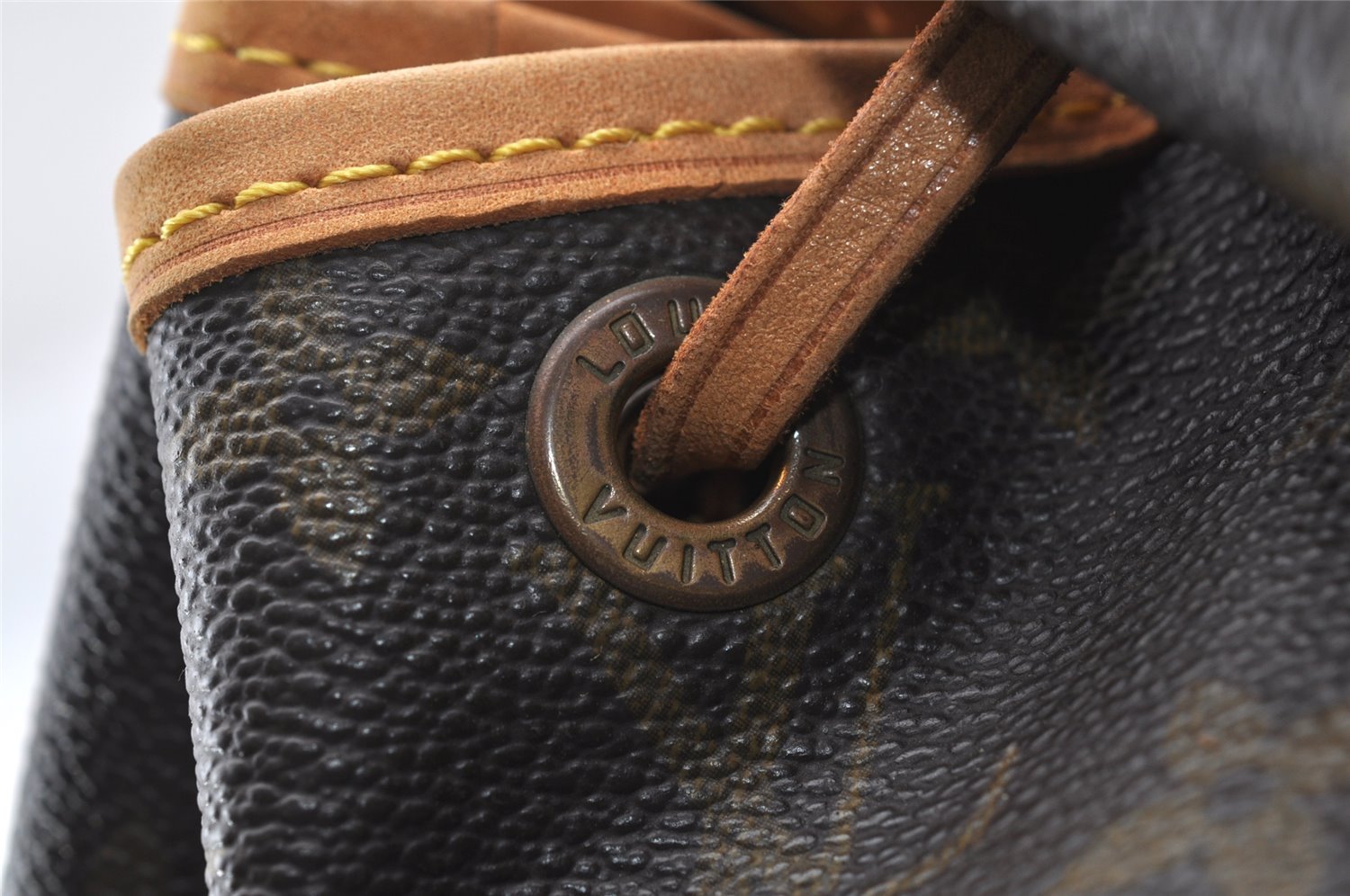 Authentic Louis Vuitton Monogram Petit Noe M42226 Shoulder Drawstring Bag 2501J