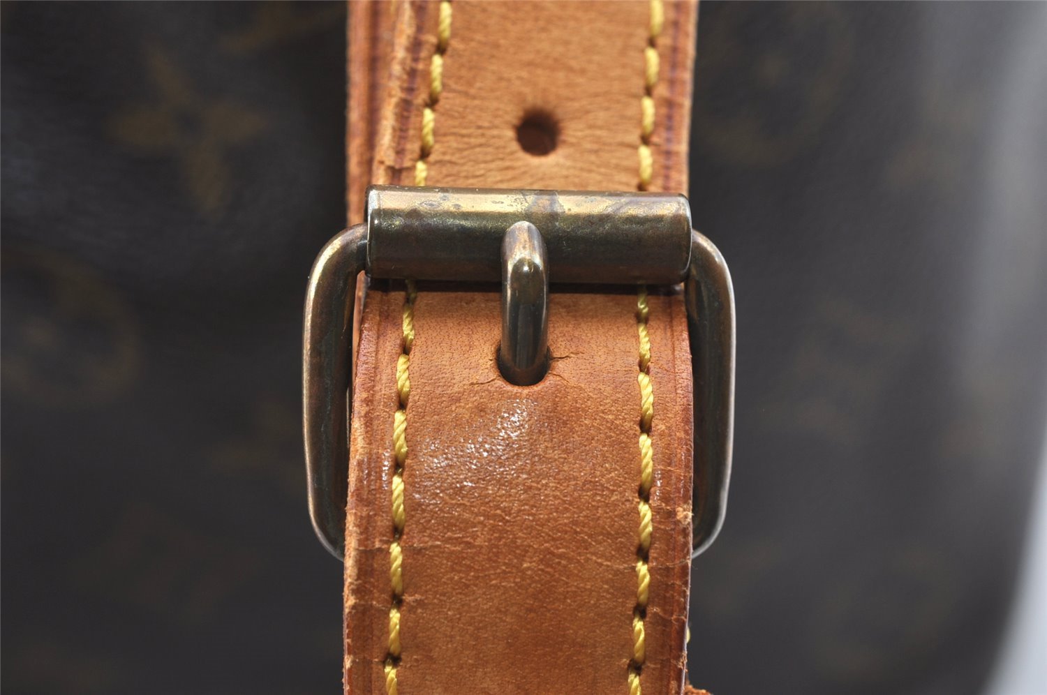 Authentic Louis Vuitton Monogram Petit Noe M42226 Shoulder Drawstring Bag 2501J