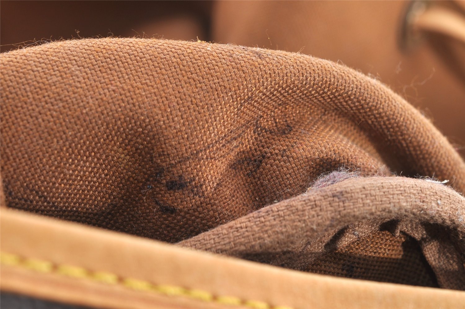 Authentic Louis Vuitton Monogram Petit Noe M42226 Shoulder Drawstring Bag 2501J