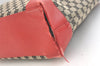 Authentic GUCCI Vintage Hand Tote Bag GG Canvas Leather 0021121 Black Red 2501K