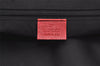 Authentic GUCCI Vintage Hand Tote Bag GG Canvas Leather 0021121 Black Red 2501K