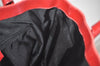 Authentic GUCCI Vintage Hand Tote Bag GG Canvas Leather 0021121 Black Red 2501K