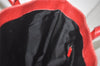 Authentic GUCCI Vintage Hand Tote Bag GG Canvas Leather 0021121 Black Red 2501K