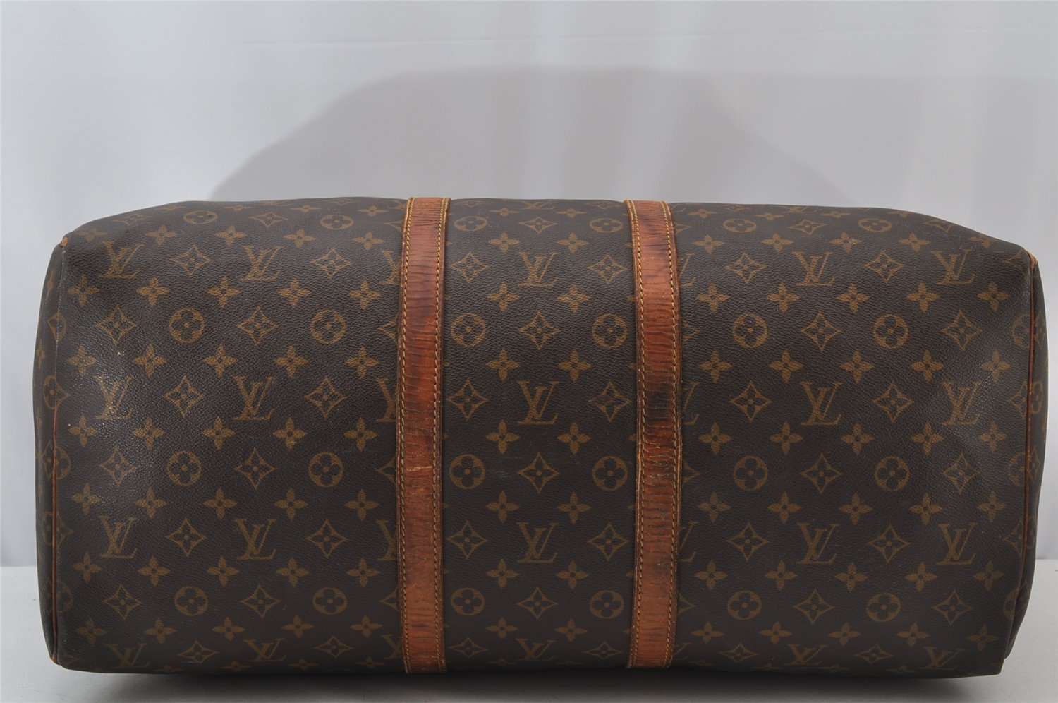 Authentic Louis Vuitton Monogram Keepall 55 Travel Boston Bag M41424 LV 2502J