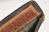 Authentic GUCCI Web Sherry Line Clutch Hand Bag Purse GG PVC Leather Brown 2502K