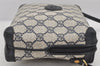 Authentic GUCCI Shoulder Cross Body Bag Purse GG PVC Leather Navy Blue 2503K