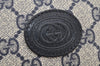 Authentic GUCCI Shoulder Cross Body Bag Purse GG PVC Leather Navy Blue 2503K