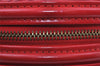 Authentic Louis Vuitton Epi Cannes Red Cosmetic Hand Bag Purse M48037 LV 2504I