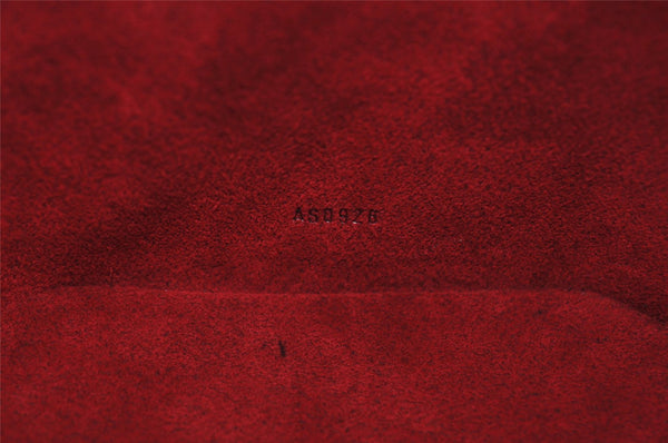 Authentic Louis Vuitton Epi Cannes Red Cosmetic Hand Bag Purse M48037 LV 2504I