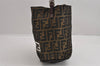 Authentic FENDI Zucca Shoulder Hand Bag Purse Nylon Leather Brown 2504J