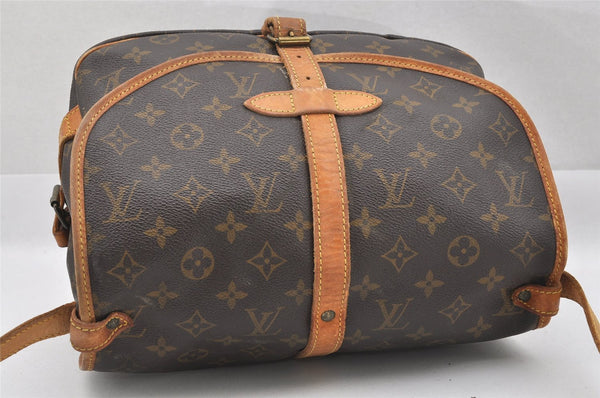Authentic Louis Vuitton Monogram Saumur 30 Shoulder Cross Bag M42256 LV 2505J