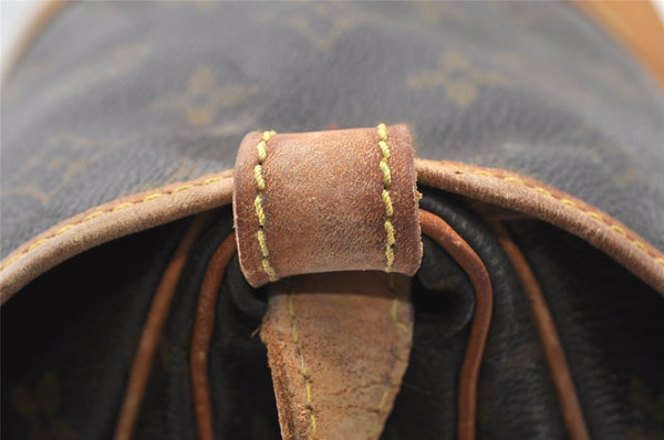 Authentic Louis Vuitton Monogram Saumur 30 Shoulder Cross Bag M42256 LV 2505J