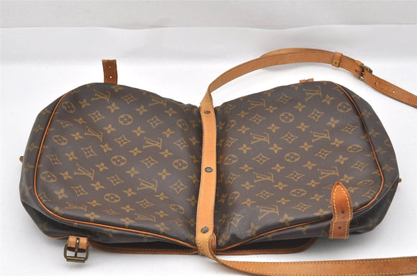 Authentic Louis Vuitton Monogram Saumur 30 Shoulder Cross Bag M42256 LV 2505J