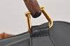 Authentic GUCCI Bamboo 2Way Shoulder Hand Bag Purse Leather Black Junk 2505K