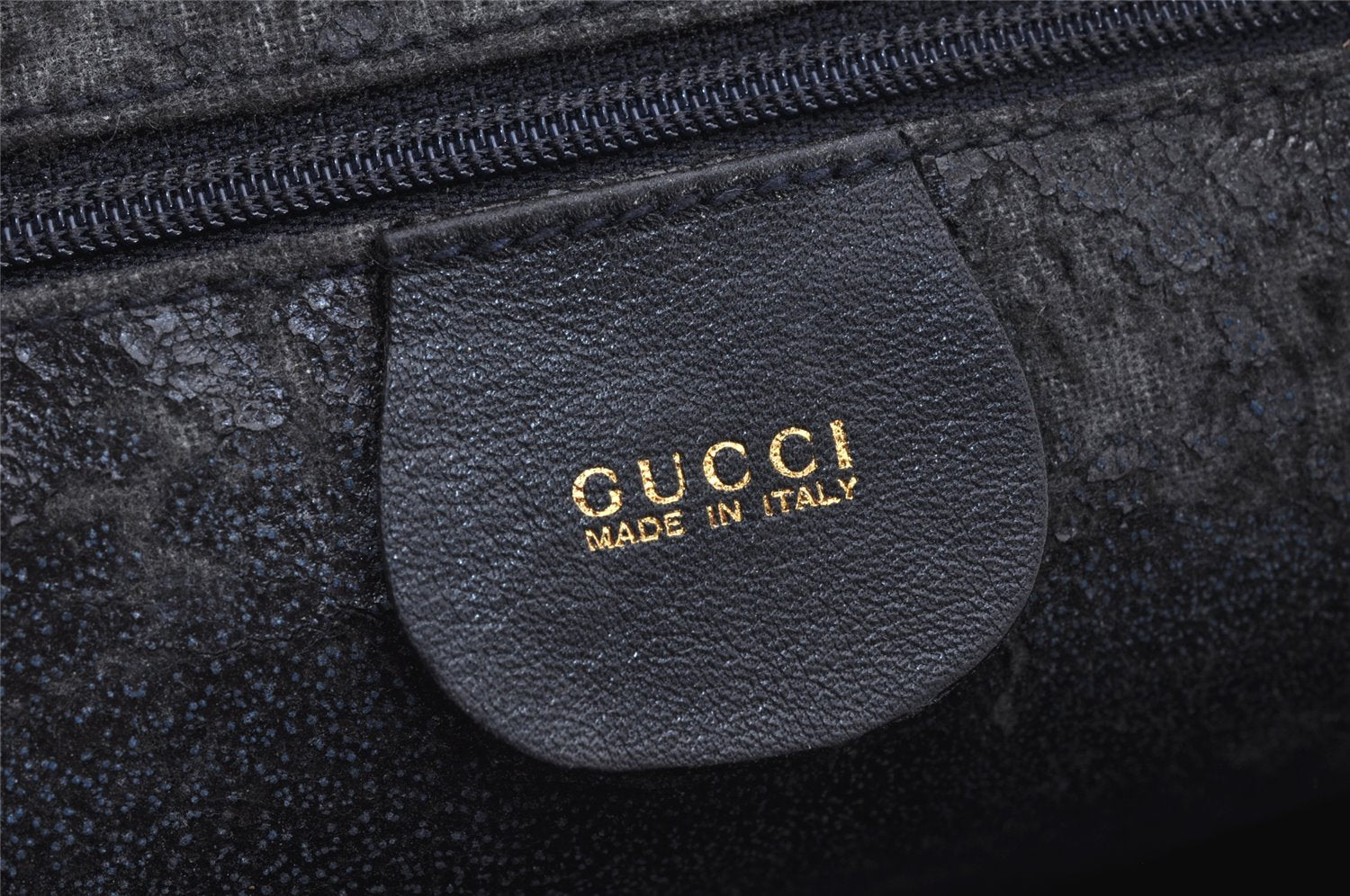 Authentic GUCCI Bamboo 2Way Shoulder Hand Bag Purse Leather Black Junk 2505K