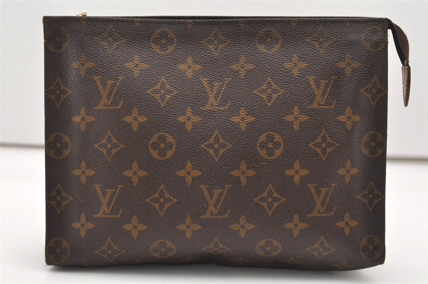 Auth Louis Vuitton Monogram Poche Toilette 26 Cosmetics Pouch Old Model LV 2506J