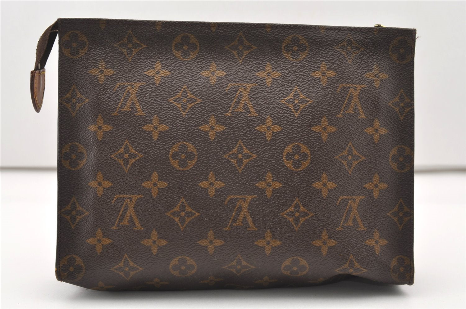 Auth Louis Vuitton Monogram Poche Toilette 26 Cosmetics Pouch Old Model LV 2506J