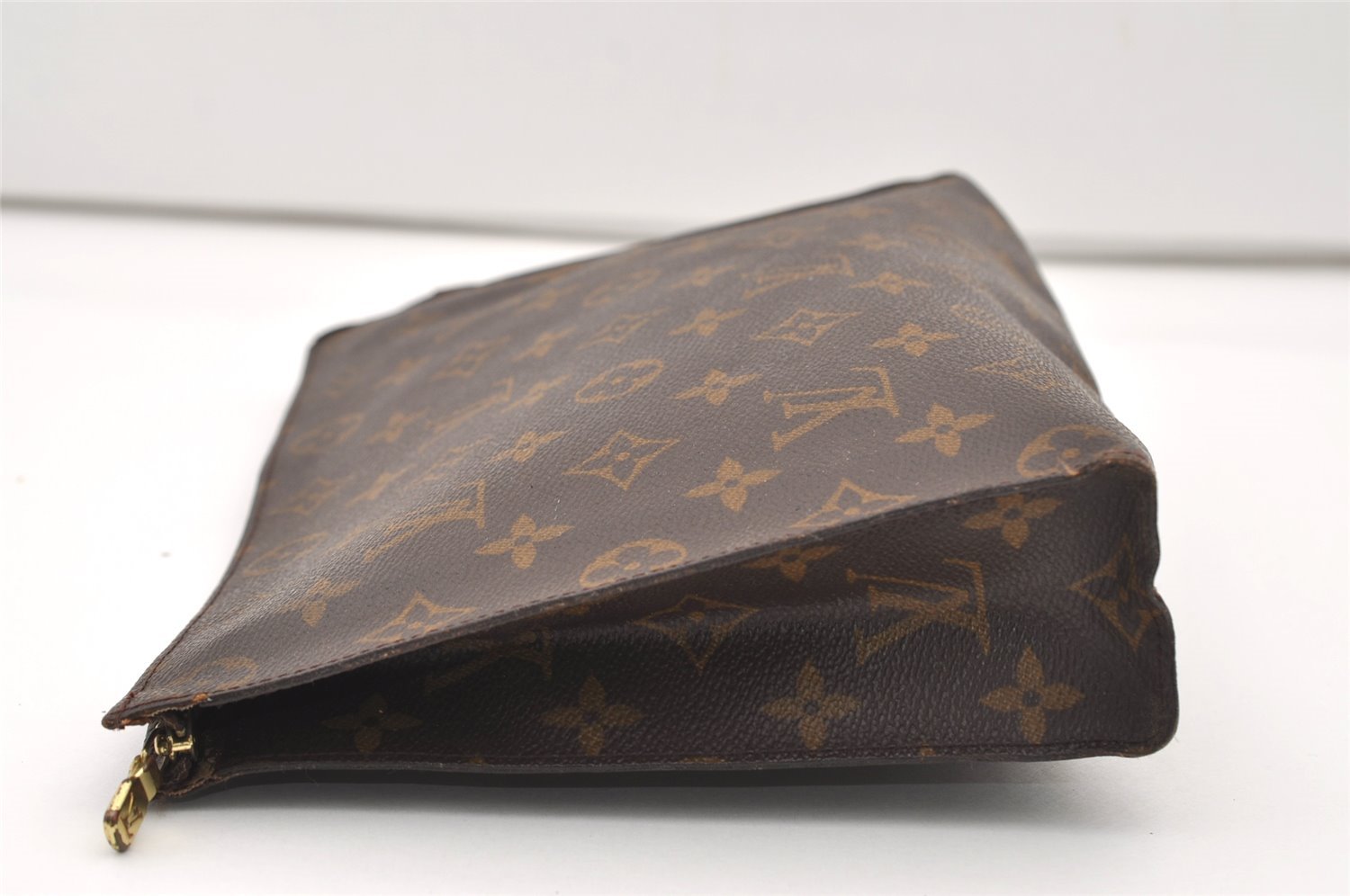 Auth Louis Vuitton Monogram Poche Toilette 26 Cosmetics Pouch Old Model LV 2506J