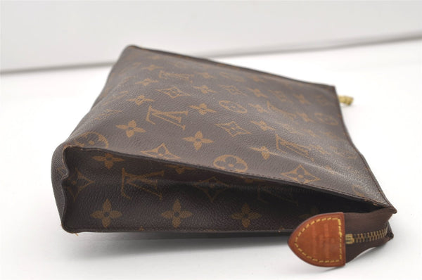 Auth Louis Vuitton Monogram Poche Toilette 26 Cosmetics Pouch Old Model LV 2506J