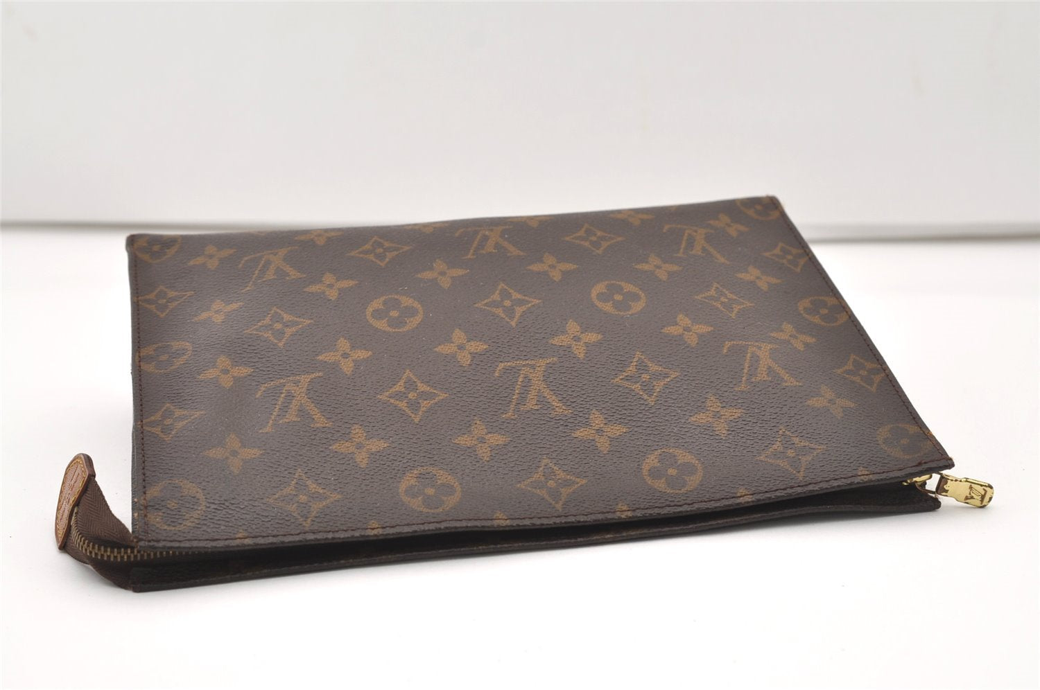 Auth Louis Vuitton Monogram Poche Toilette 26 Cosmetics Pouch Old Model LV 2506J