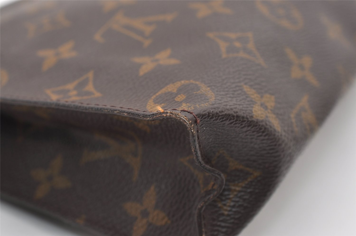 Auth Louis Vuitton Monogram Poche Toilette 26 Cosmetics Pouch Old Model LV 2506J