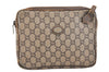 Authentic GUCCI GG Plus PVC Leather Shoulder Bag Purse Brown Junk 2506K