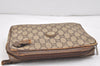 Authentic GUCCI GG Plus PVC Leather Shoulder Bag Purse Brown Junk 2506K