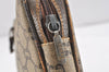 Authentic GUCCI GG Plus PVC Leather Shoulder Bag Purse Brown Junk 2506K