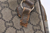 Authentic GUCCI GG Plus PVC Leather Shoulder Bag Purse Brown Junk 2506K