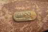 Authentic GUCCI GG Plus PVC Leather Shoulder Bag Purse Brown Junk 2506K