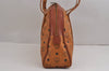 Authentic MCM Visetos Leather Vintage Shoulder Bag Purse Brown 2507J