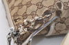 Authentic GUCCI Shoulder Cross Body Bag GG Canvas Leather 145857 Brown 2507K